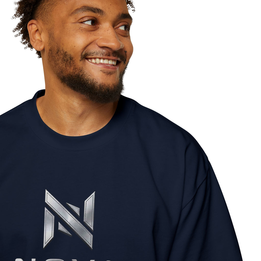 Nova  Tee — Minimalist Men's Oversized White T-Shirt