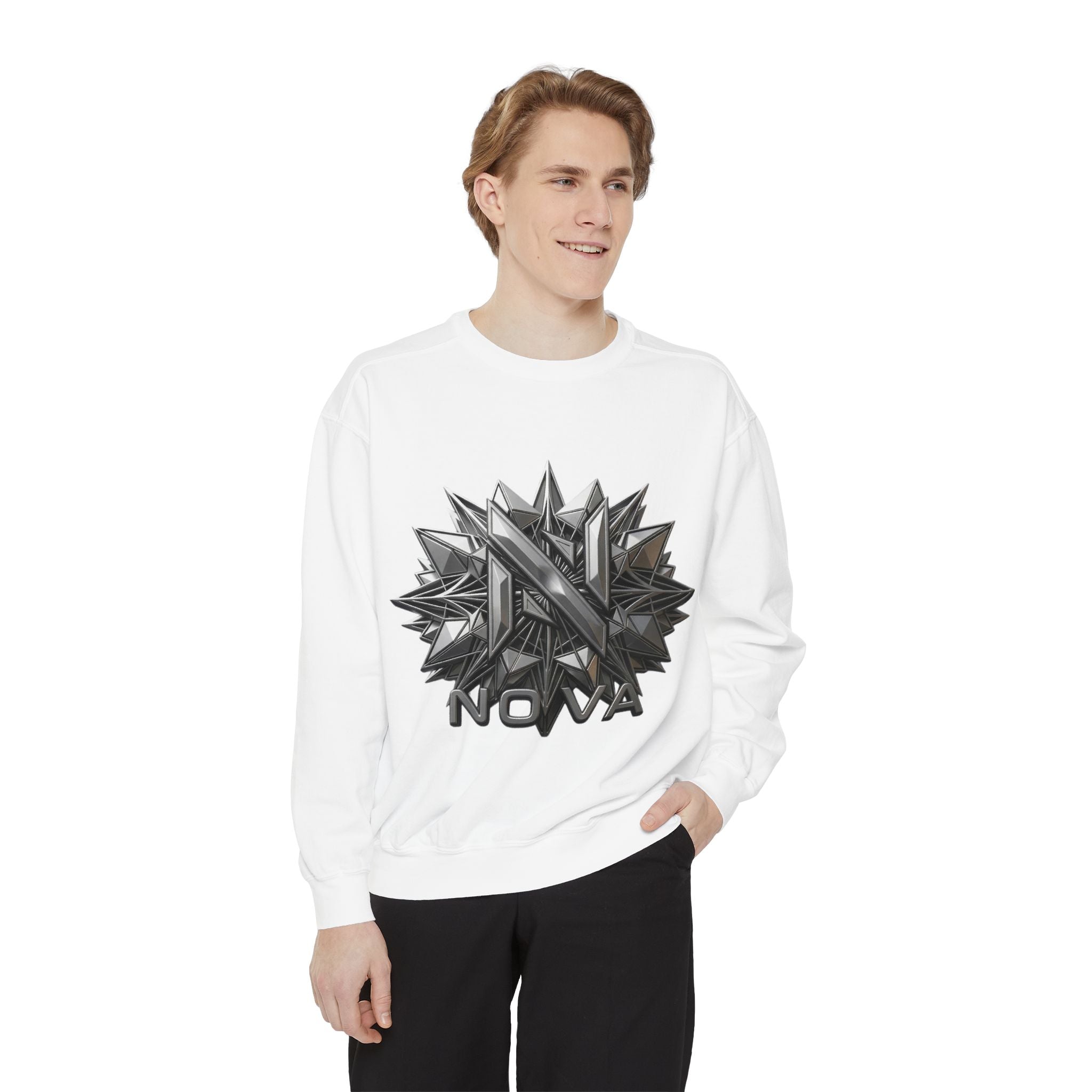 Nova Geometric Star Crewneck Sweatshirt