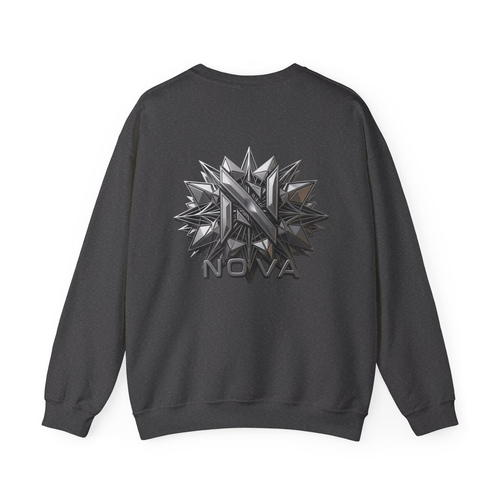 Nova  Crewneck Sweatshirt — Metallic Monogram Graphic