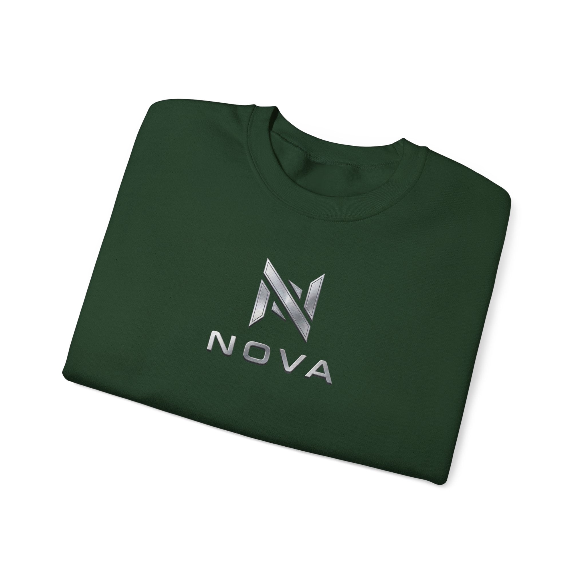 Nova  Crewneck Sweatshirt — Metallic Monogram Graphic