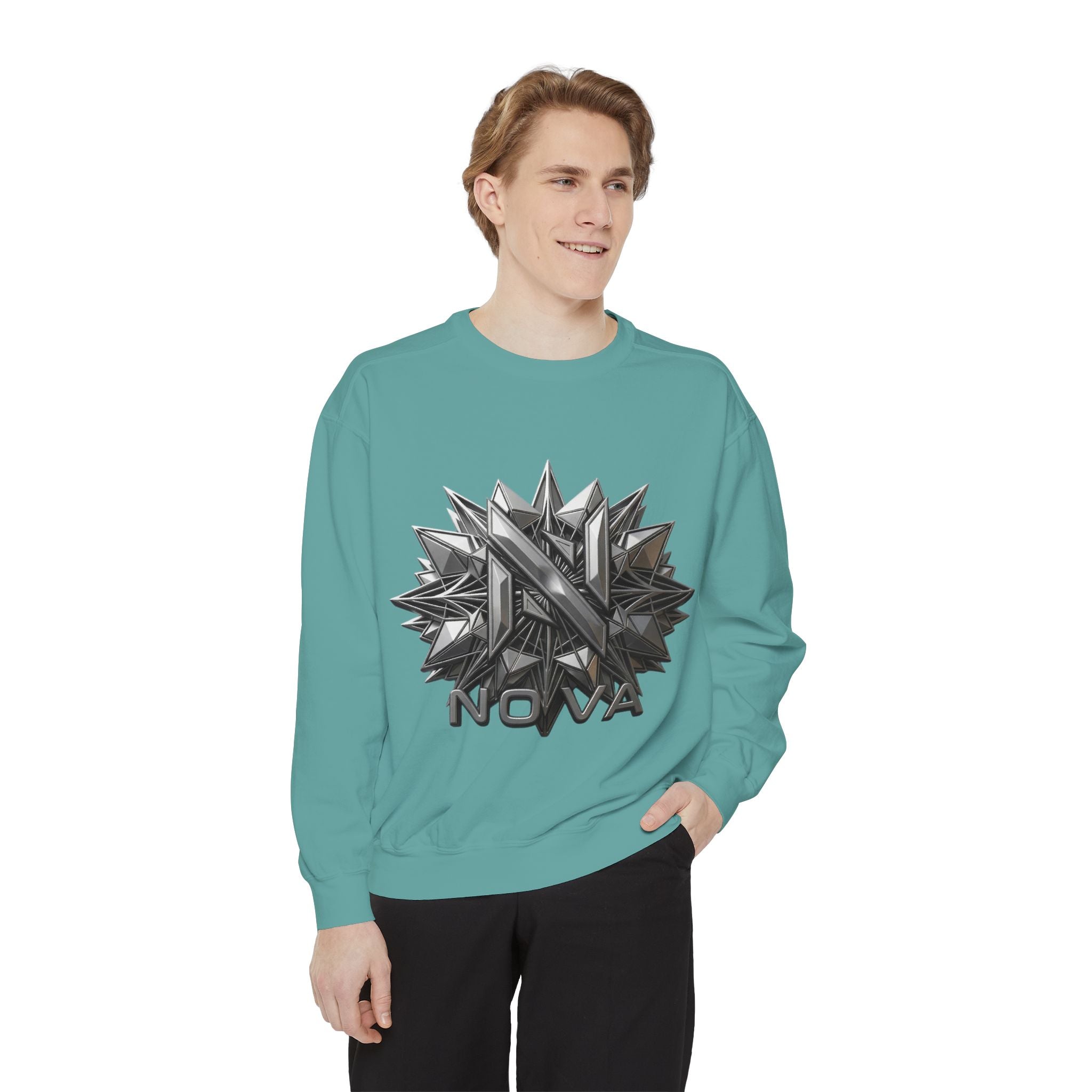 Nova Geometric Star Crewneck Sweatshirt