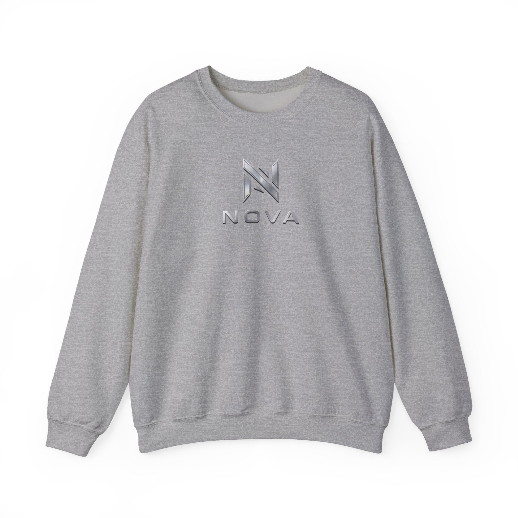 Nova  Crewneck Sweatshirt — Metallic Monogram Graphic