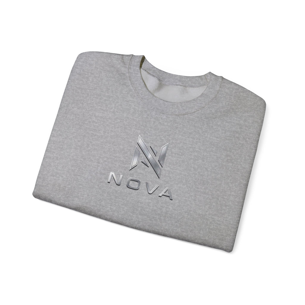 Nova  Crewneck Sweatshirt — Metallic Monogram Graphic