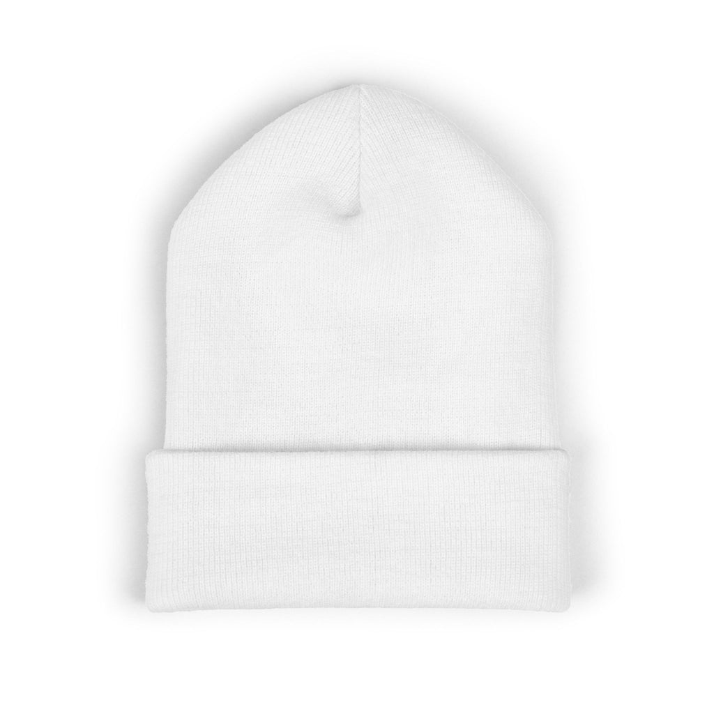 Embroidered Nova Cuffed Beanie — Classic Knit Winter Hat