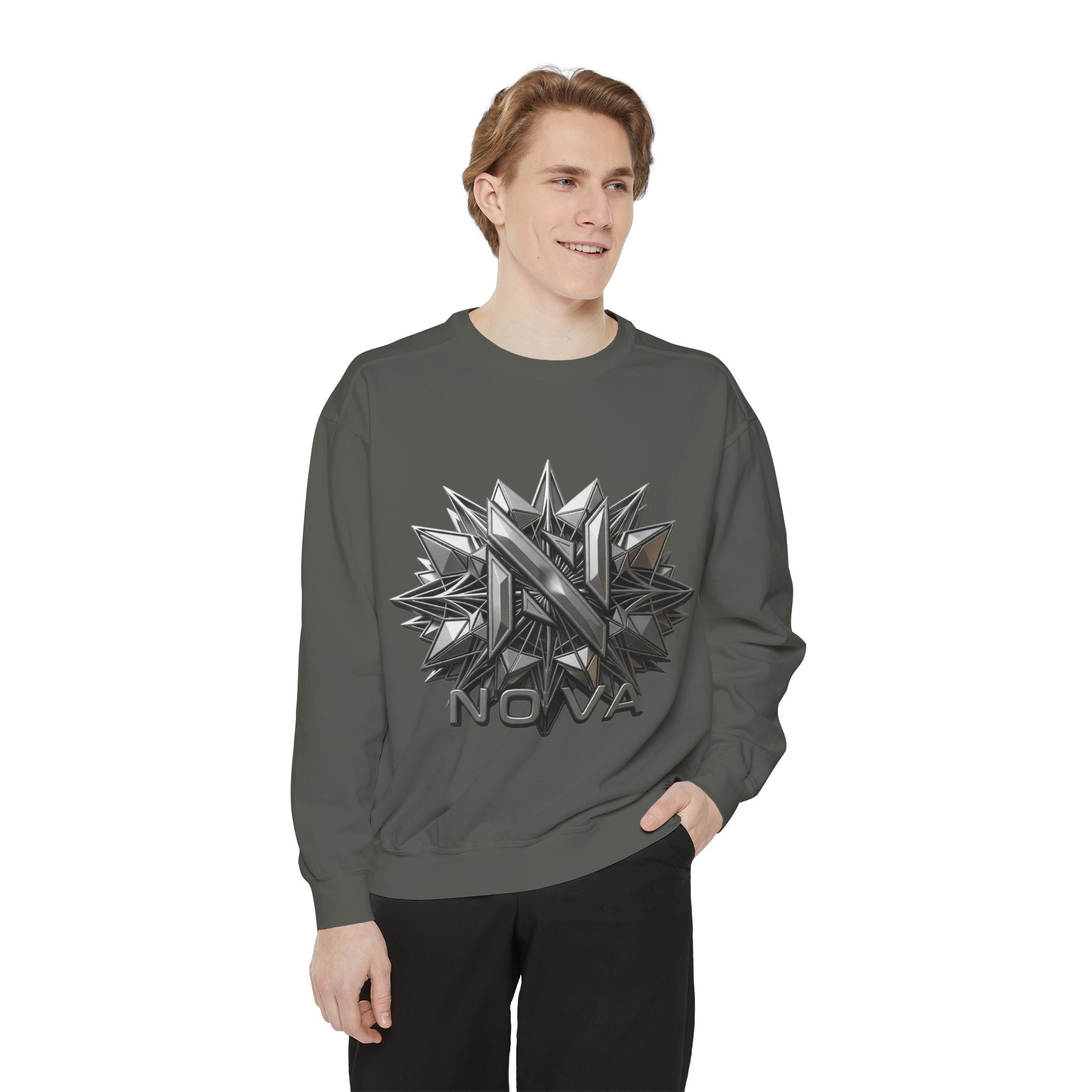 Nova Geometric Star Crewneck Sweatshirt