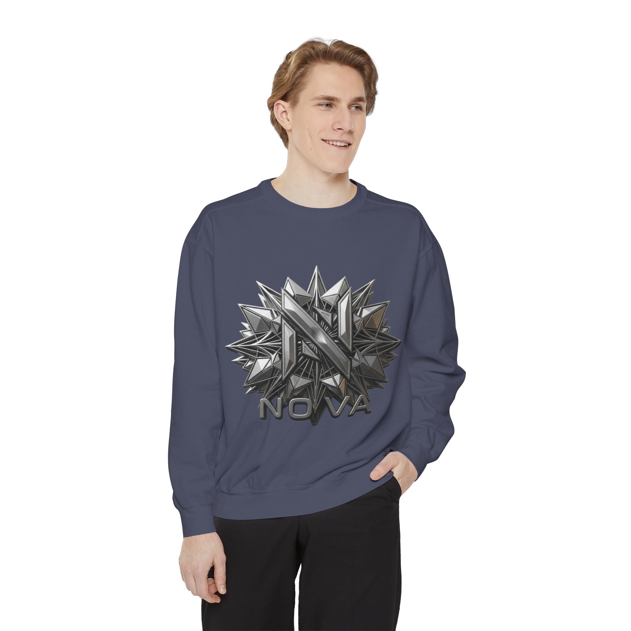 Nova Geometric Star Crewneck Sweatshirt