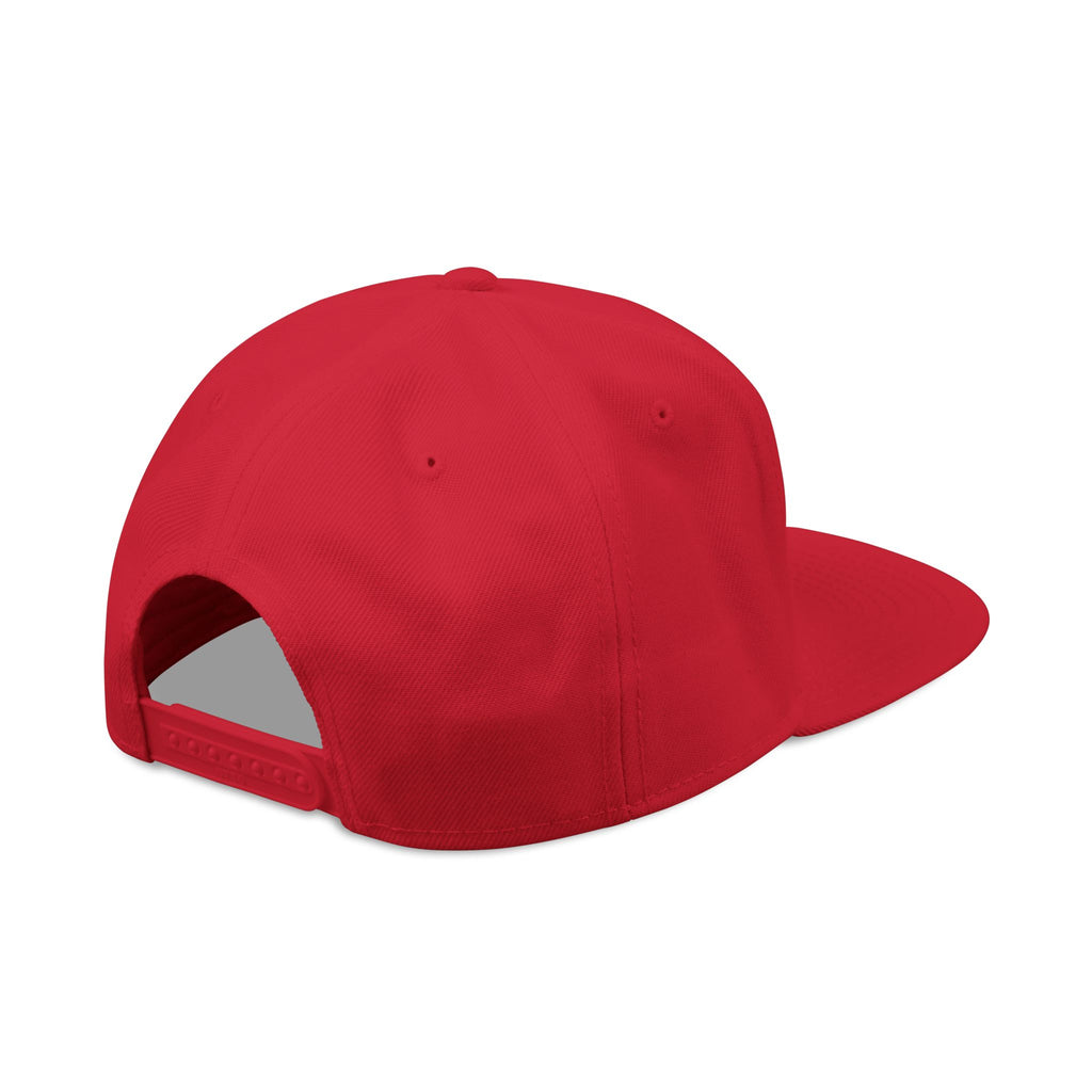 Embroidered Nova Snapback Hat – Black/Charcoal Flat Brim Cap