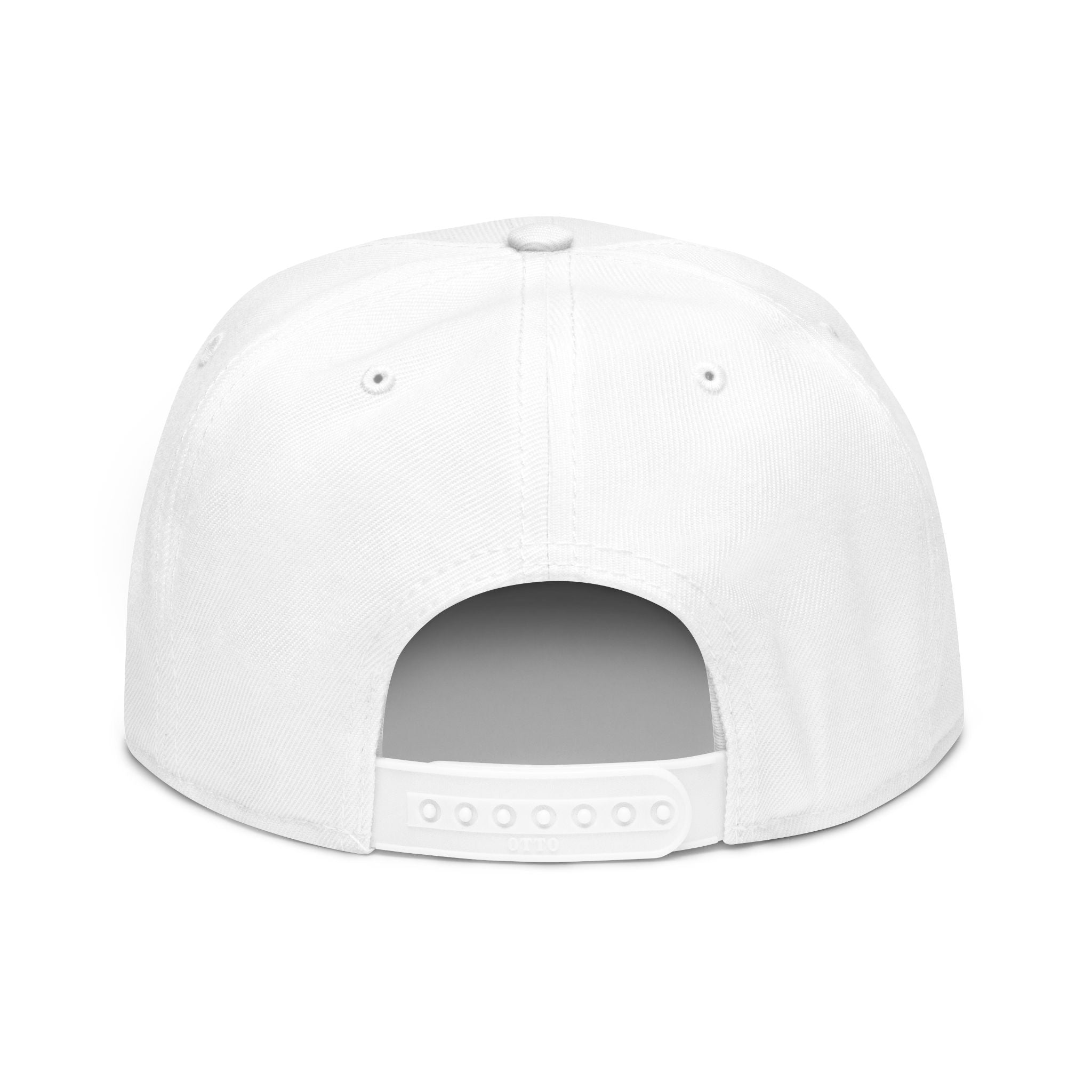Embroidered Nova Snapback Hat – Black/Charcoal Flat Brim Cap