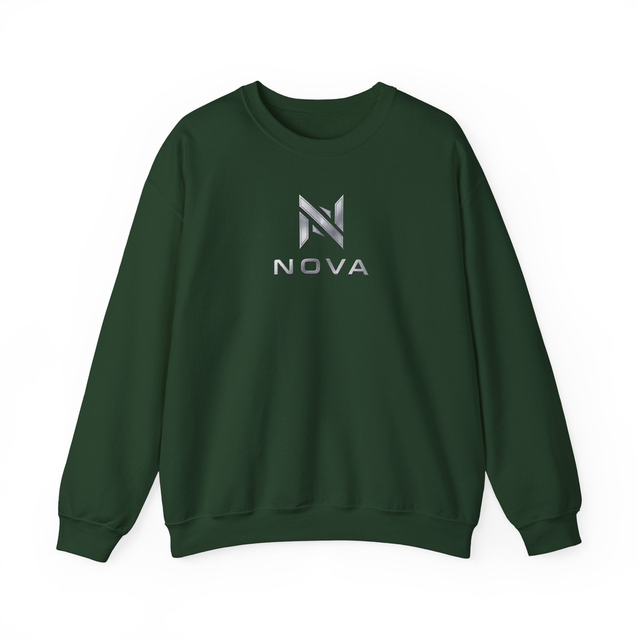 Nova  Crewneck Sweatshirt — Metallic Monogram Graphic
