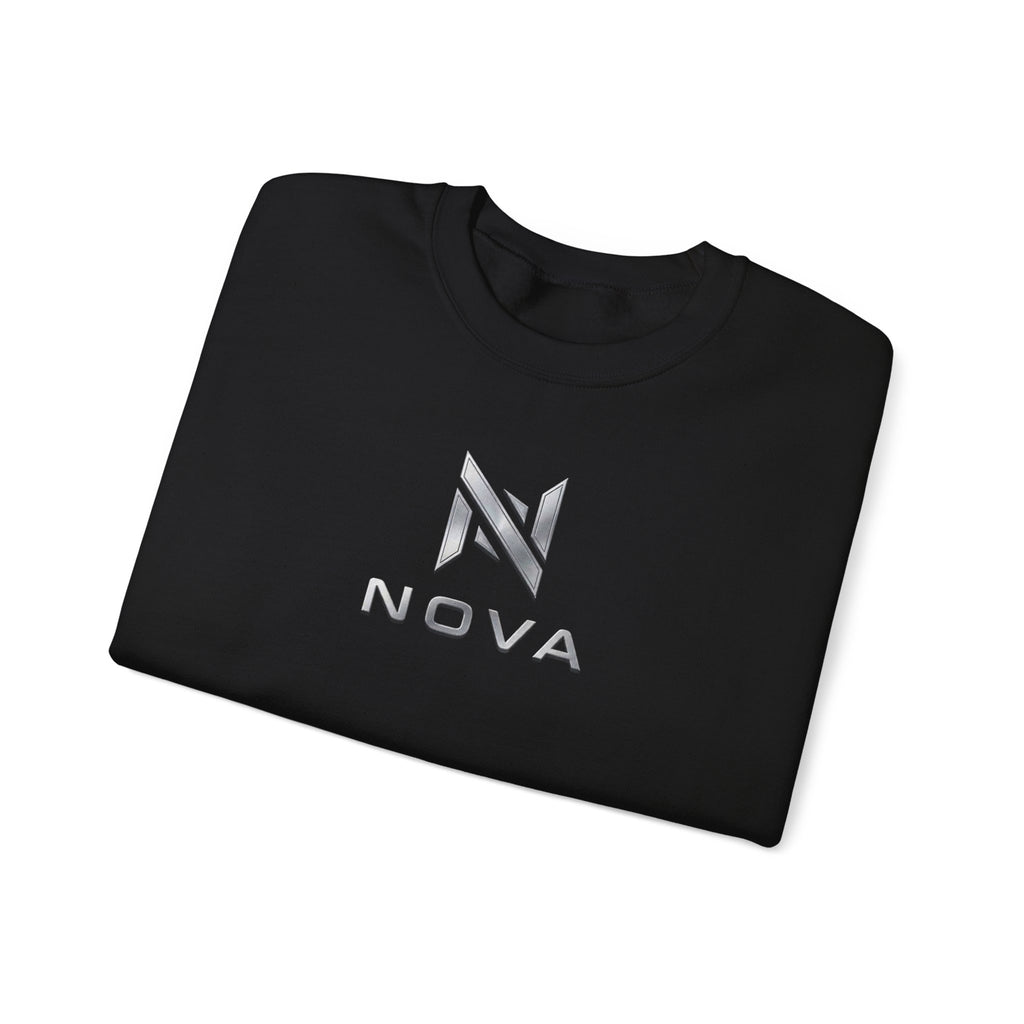 Nova  Crewneck Sweatshirt — Metallic Monogram Graphic