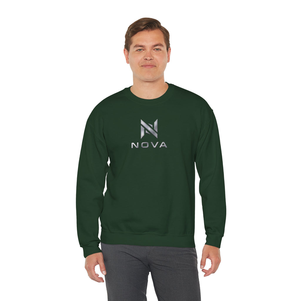 Nova  Crewneck Sweatshirt — Metallic Monogram Graphic