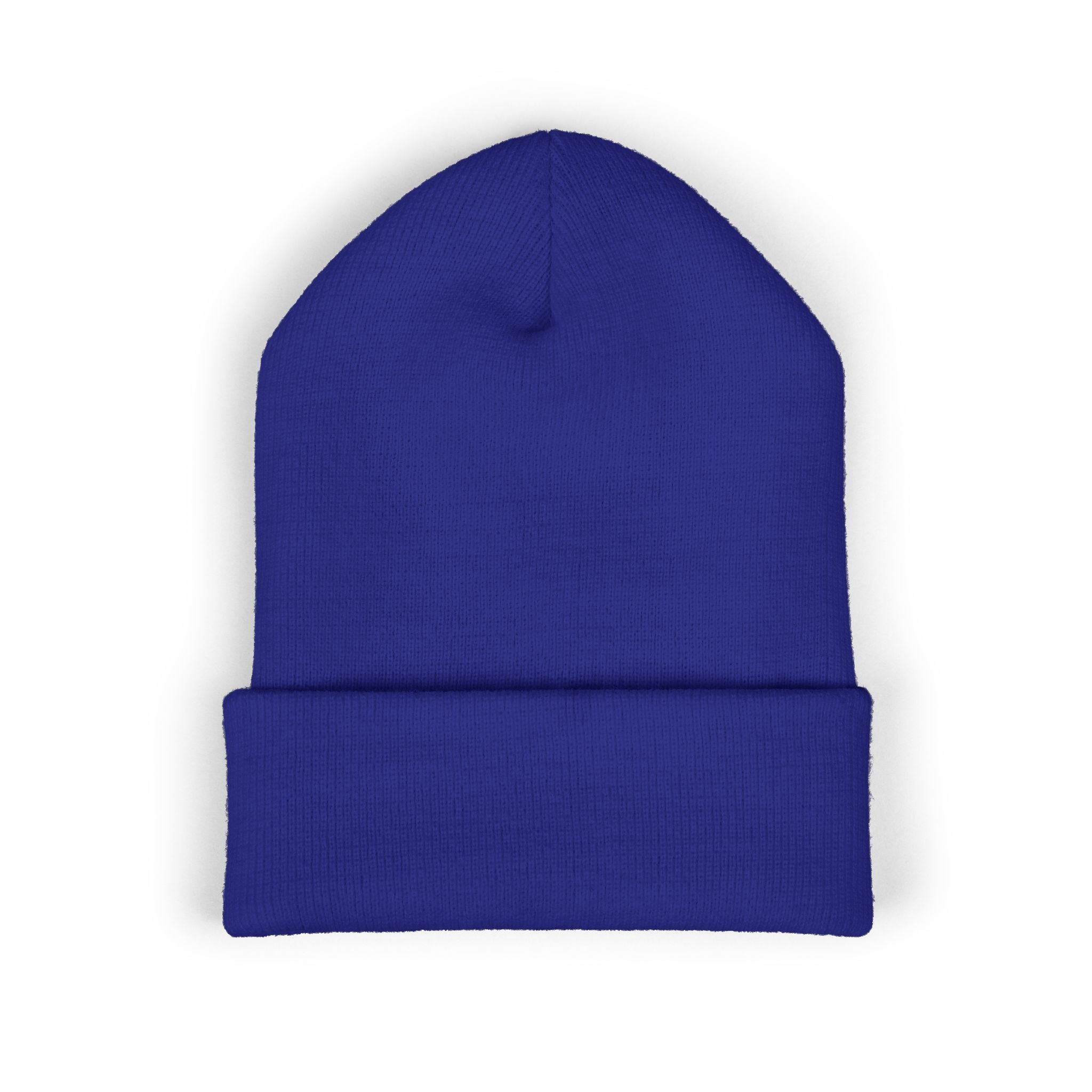 Embroidered Nova Cuffed Beanie — Classic Knit Winter Hat